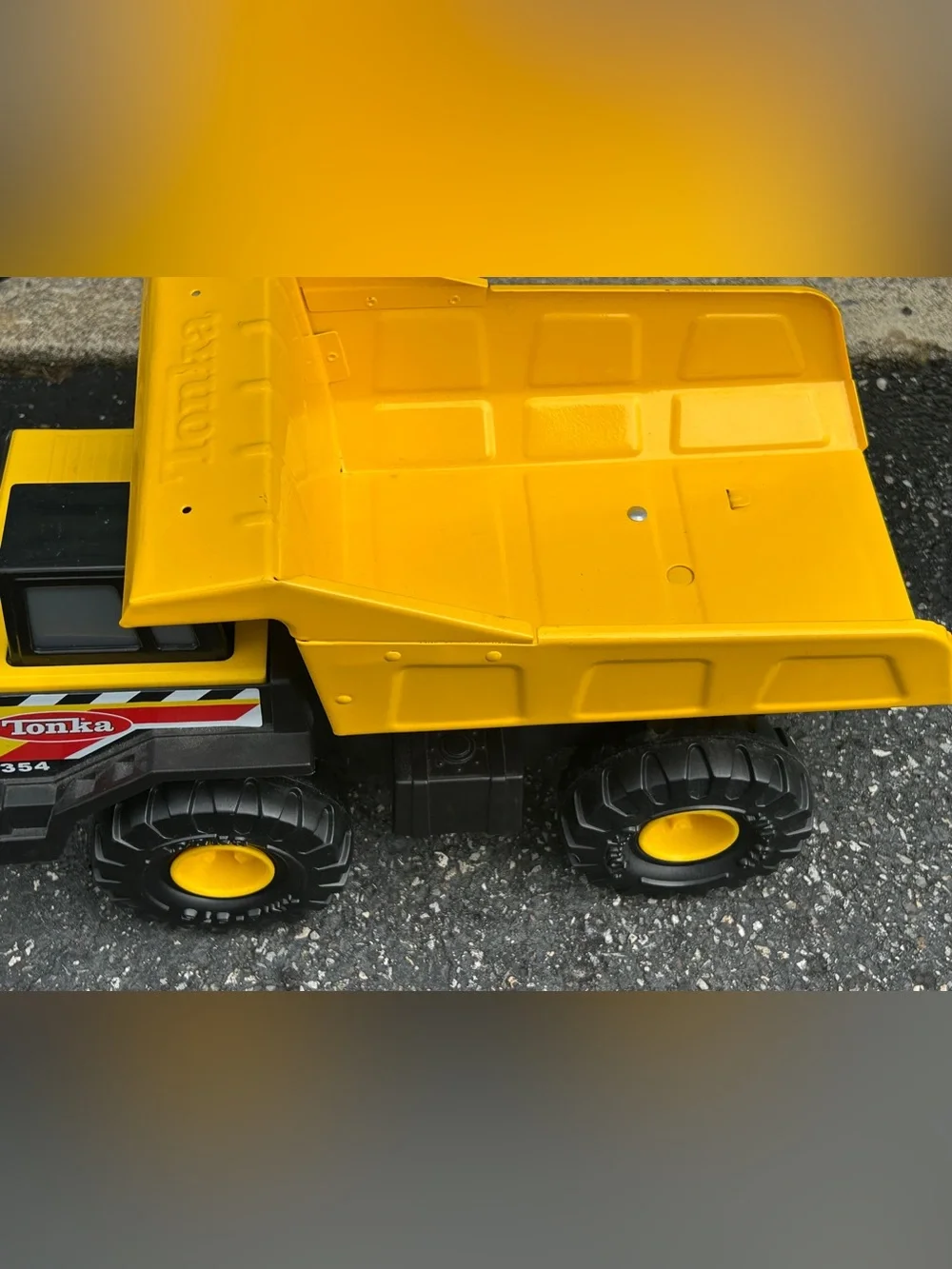 Tonka Yellow and Black Heavy-Duty Dump Truck Toy